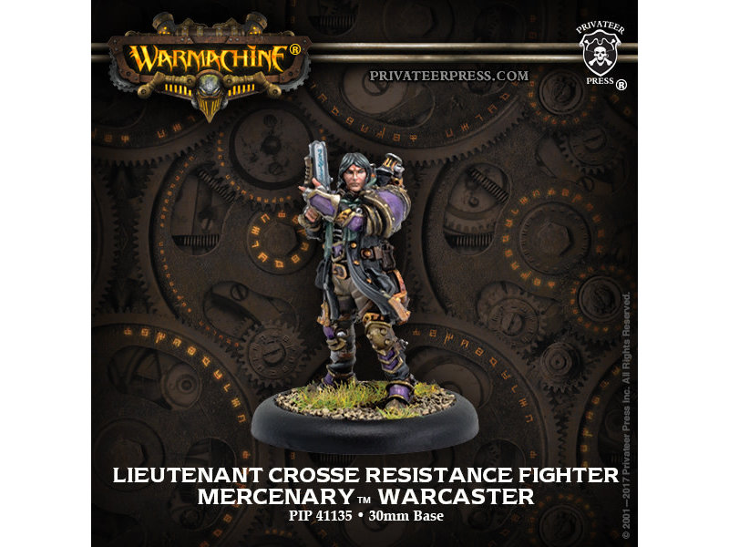 Mercenaries - Lieutenant Gastone Crosse Warcaster (Metal) (PIP 41135)