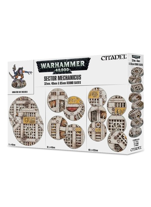 Sector Mechanicus 32mm 40mm & 65mm Round Bases