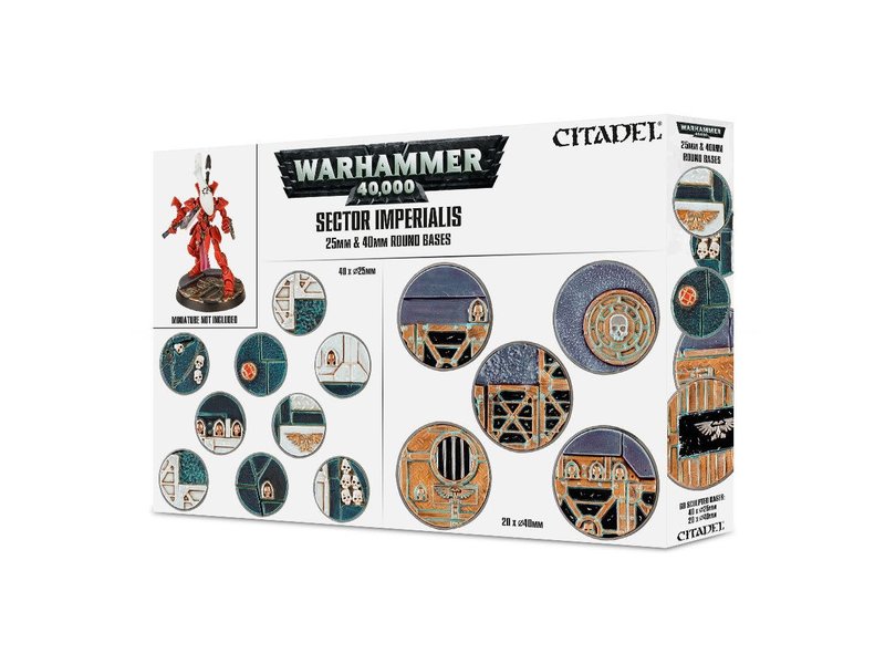 Games Workshop Sector Imperialis 25mm & 40mm Round Bases