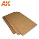 Ak Interactive Cork Sheets - Fine Grained - 200 X 290 X 6Mm (1 Sheets)