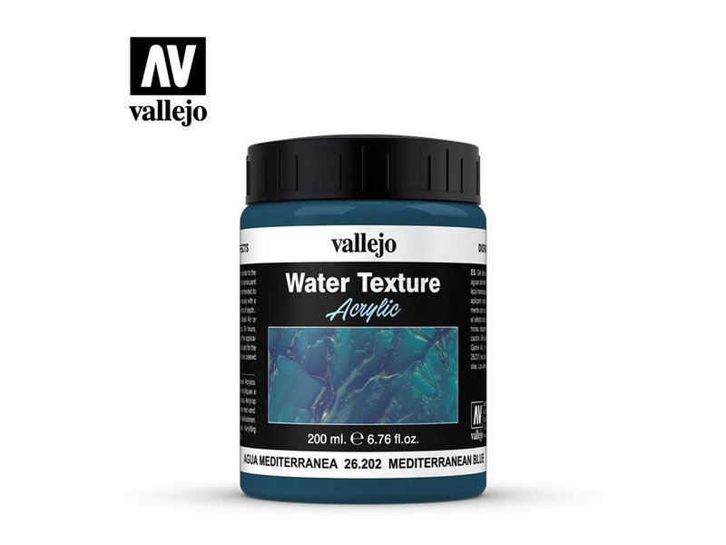 Vallejo Water Textures Mediterranean Blue (26.202) (200ml)