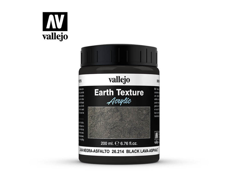Vallejo Earth Textures Black Lava-Asphalt (26.214) (200ml)