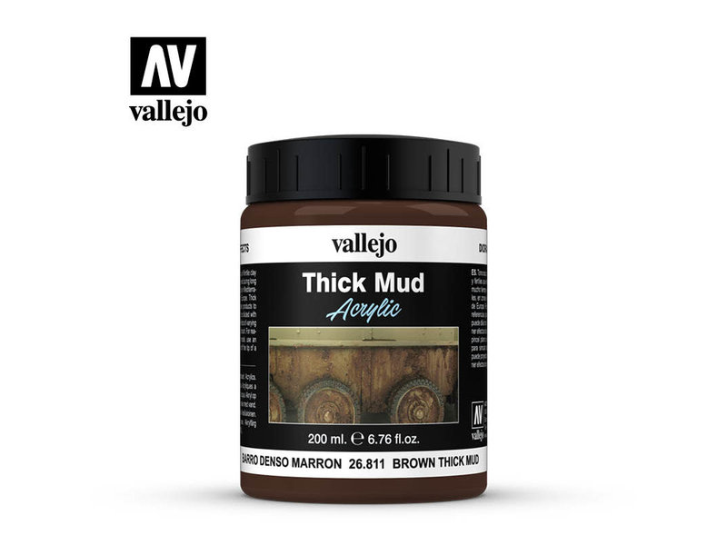 Vallejo Thick Mud Textures Brown Thick Mud (26.811) (200ml)