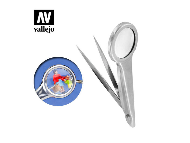 Vallejo Vallejo Tweezers With Magnifier (T12001)