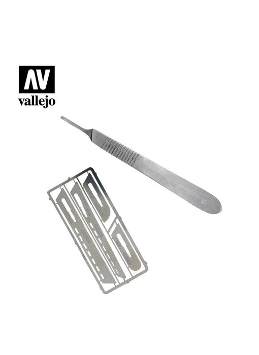 Vallejo Modelling Saw Set With 4 Scapels (T06001)