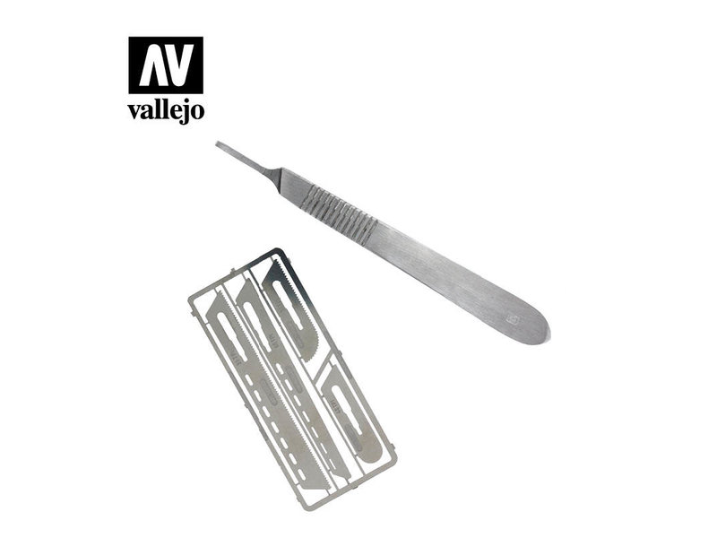 Vallejo Vallejo Modelling Saw Set With 4 Scapels (T06001)