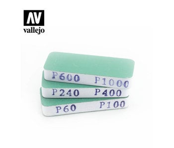 Vallejo 3 Flexi Sanders Dual-Grit 80x30x12mm (T04004)