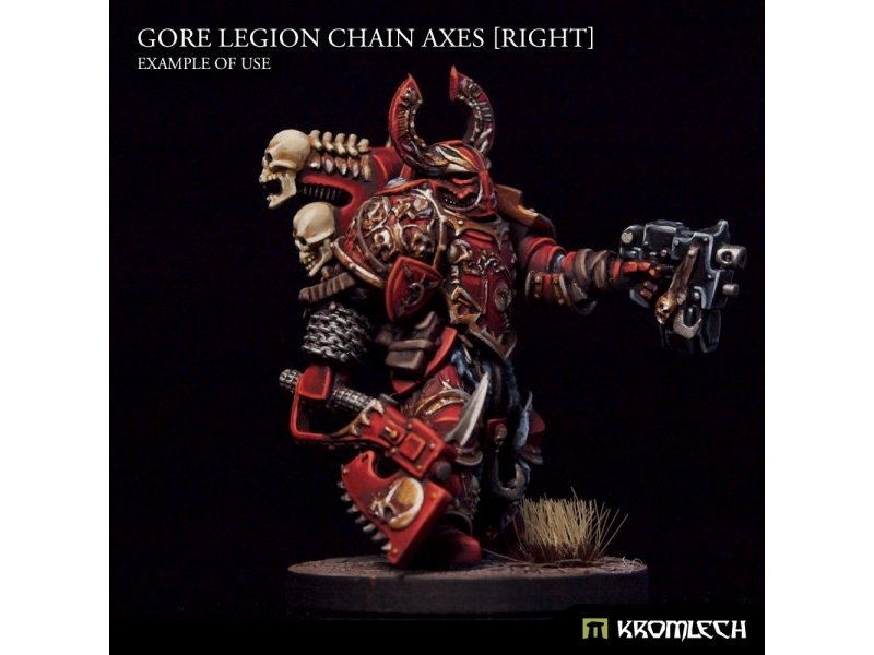 Kromlech Gore Legion Chain Axes [right] (KRCB239)
