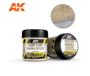 AK Interactive Light & Dry Crackle Effects - 100ml (Acrylic)