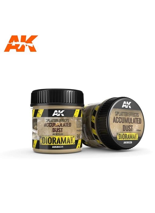 AK Interactive Splatter Effects Accumulated Dust - 100ml (Acrylic)
