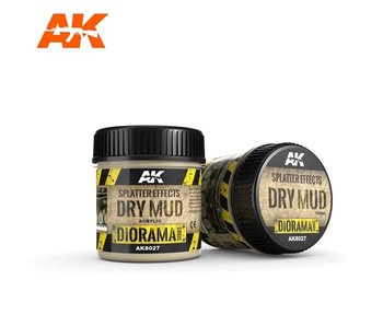 AK Interactive Splatter Effects Dry Mud - 100ml (Acrylic)