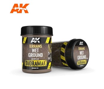 AK Interactive Terrains Wet Ground - 250ml (Acrylic)