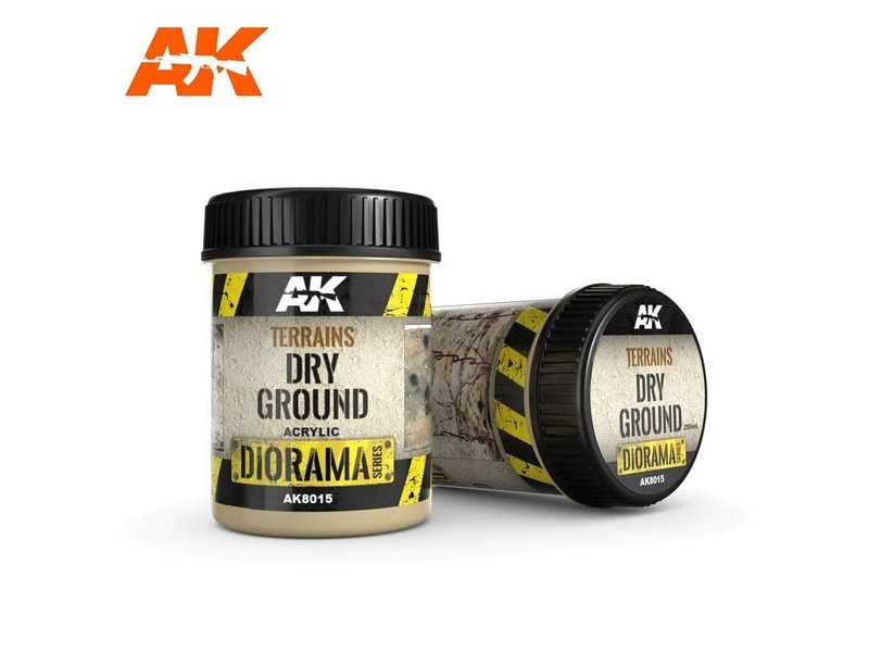 AK Interactive AK Interactive Terrains Dry Ground - 250ml (Acrylic)