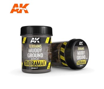 AK Interactive Terrains Muddy Ground - 250ml (Acrylic)