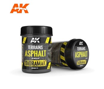 AK Interactive Terrains Asphalt - 250ml (Acrylic)