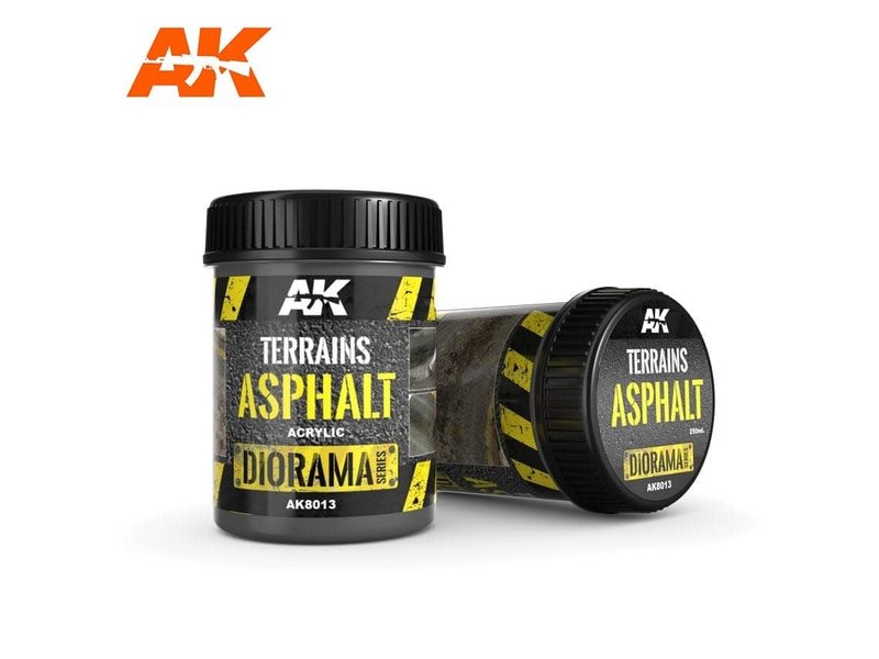 AK Interactive AK Interactive Terrains Asphalt - 250ml (Acrylic)