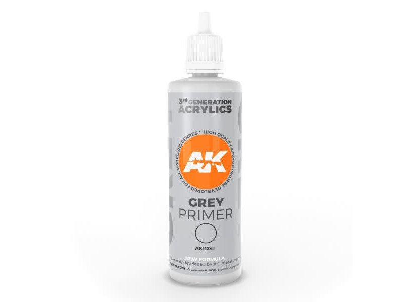 AK Interactive AK Interactive 3rd Gen Grey Primer 100 ml