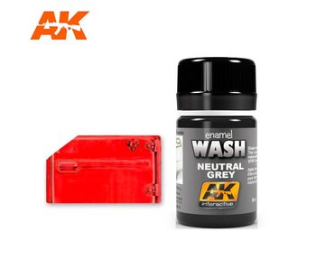 AK Interactive Neutral Grey For White/Black Wash