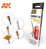 AK Interactive AK Interactive Survival Weathering Brush Set