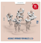 Artel W Miniatures ARTEL Law Enforcement Unit Assault upgrade kit for males