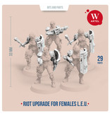 Artel W Miniatures ARTEL Law Enforcement Unit Riot Contol upgrade kit for females (AW-017)