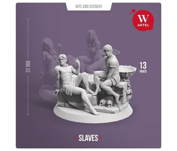 ARTEL Pair of Male Slaves (with scenery)