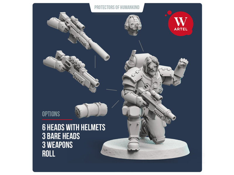 Artel W Miniatures ARTEL Scout and Recon Squad (5 scouts) 28mm scale (AW-024)