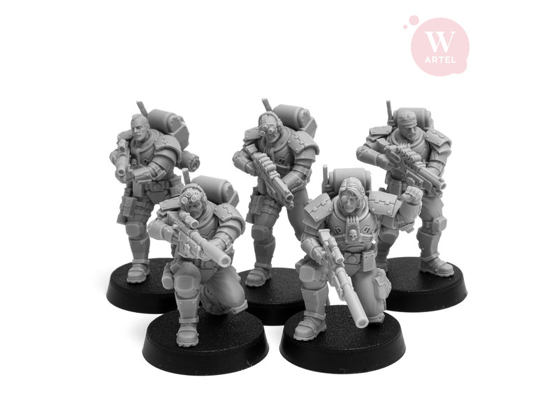 Artel W Miniatures ARTEL Scout and Recon Squad (5 scouts) 28mm scale (AW-024)