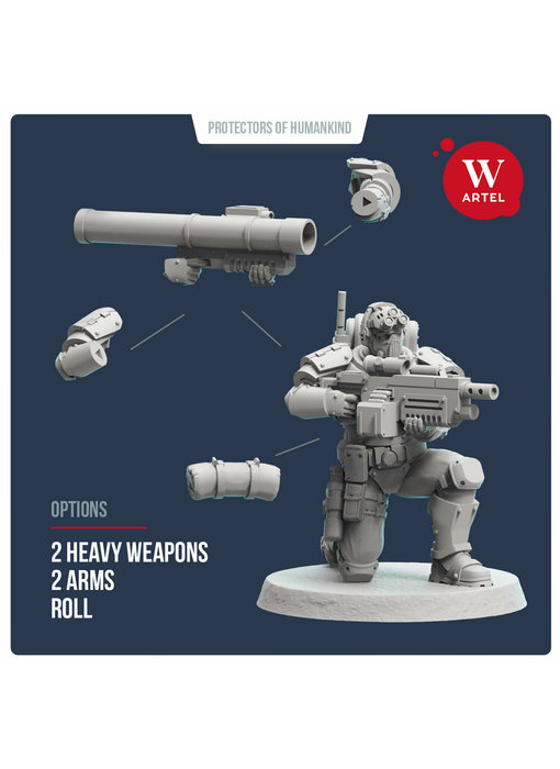 ARTEL Scout and Recon Heavy Weapon Specialist 28mm scale (AW-026)