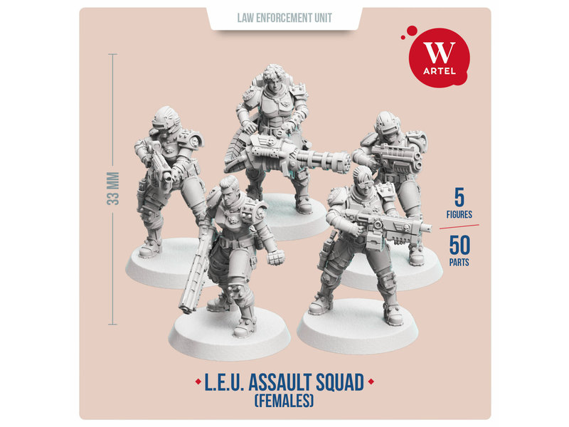 Artel W Miniatures ARTEL Law Enforcement Unit - Assault Squad (Female enforcers)