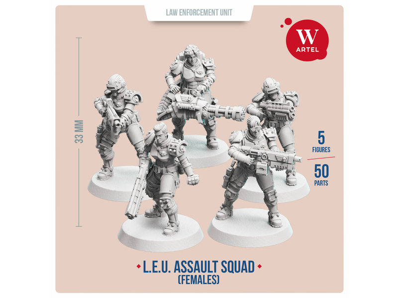 Artel W Miniatures ARTEL Law Enforcement Unit - Assault Squad (Female enforcers) (AW-041)