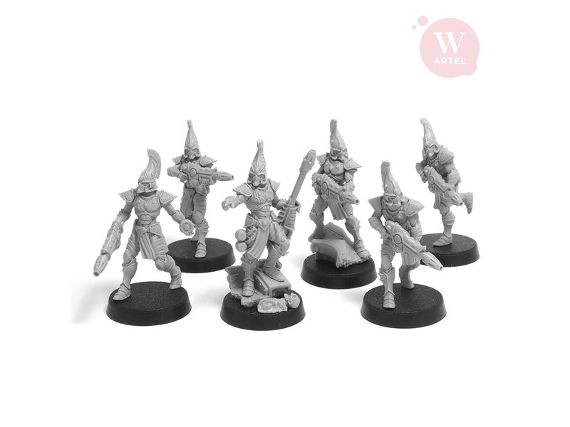 Artel W Miniatures ARTEL Flaming Drakes Squad (5 warriors + leader)