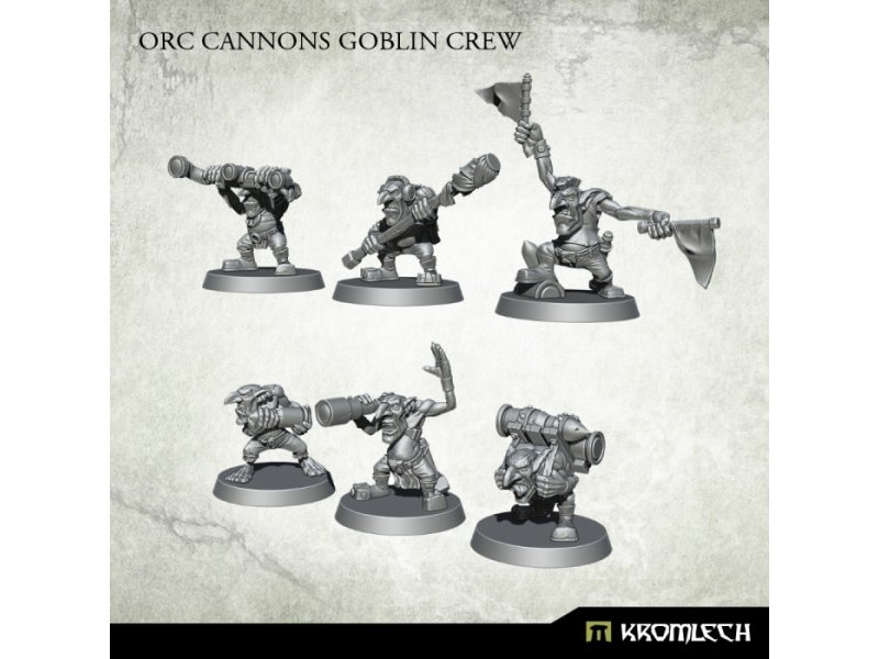 Kromlech Orc Cannons Goblin Crew (6)