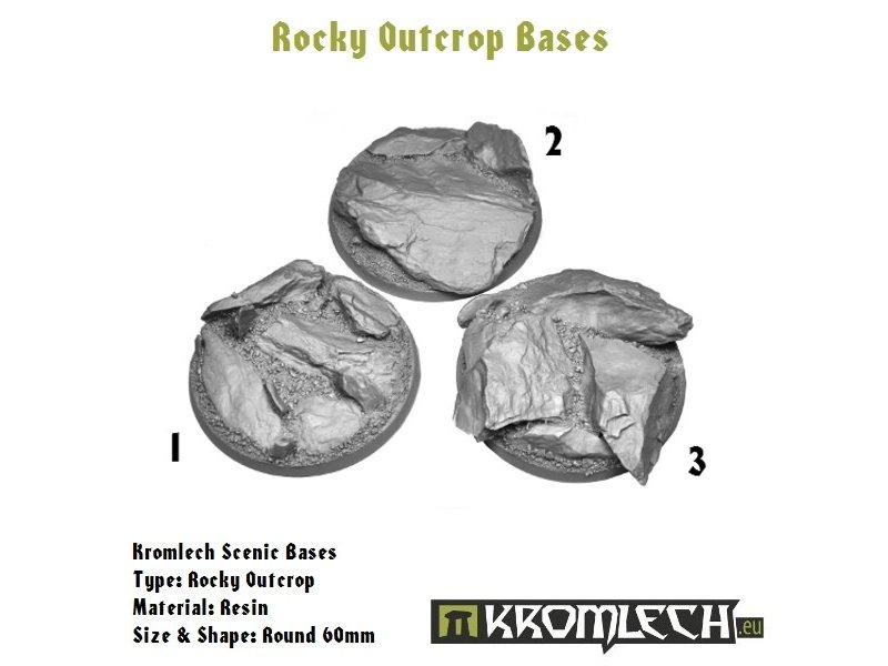 Kromlech Rocky Outcrop Round 60mm (1)