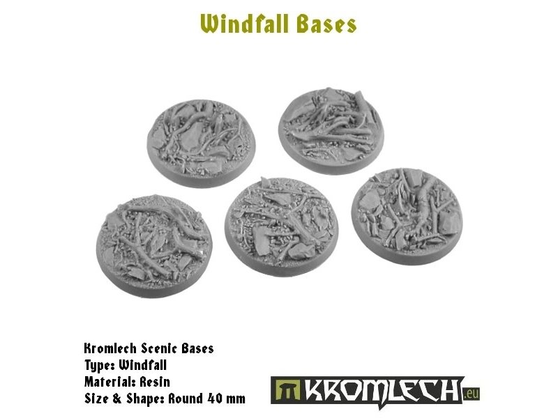 Kromlech Windfall round 40mm (5)