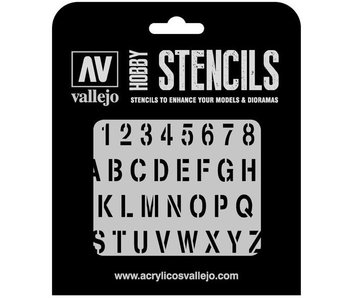 Hobby Stencils - Stamp Font (ST-LET002)
