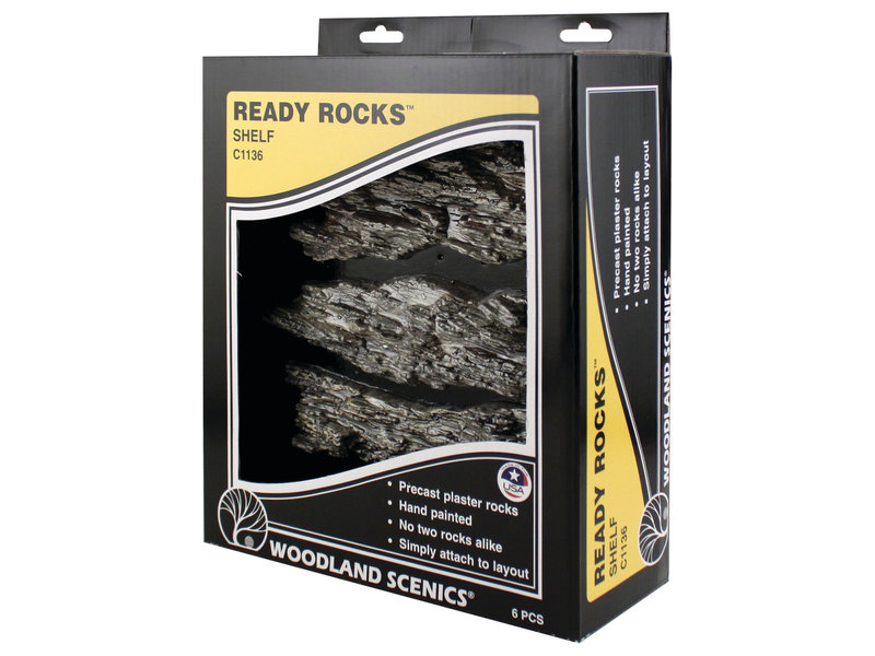 Woodland Scenics Woodland Scenics Ready Rocks - Shelf Rocks C1136