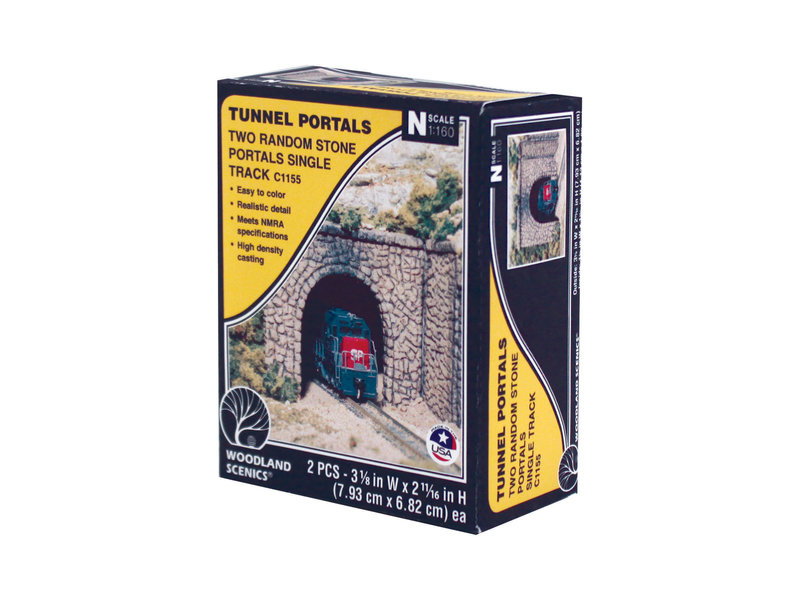 Woodland Scenics Woodland Scenics Tunnel Portal random Stone Single (N) (2/Pk) C1155