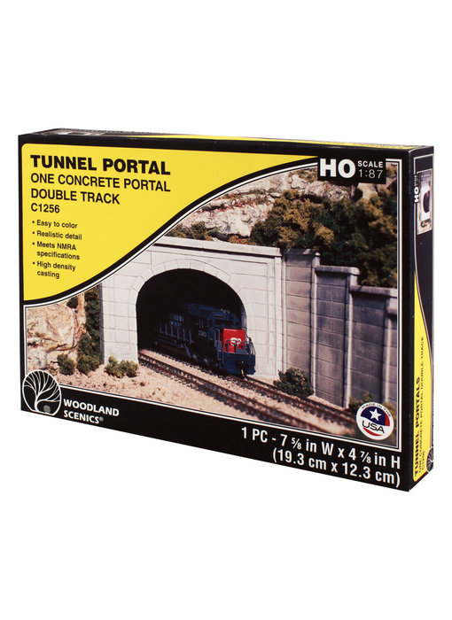 Woodland Scenics Tunnel Portal concrete - Double (Ho) C1256