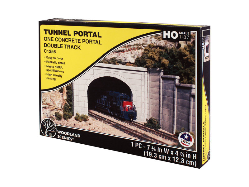 Woodland Scenics Woodland Scenics Tunnel Portal concrete - Double (Ho) C1256