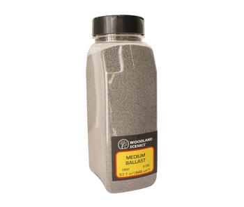 Woodland Scenics Shaker Ballast medium Grey (32 Oz) B1382