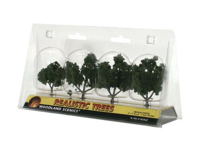 Woodland Scenics Woodland Scenics Ready - Medium Green (2-3 inches) (4/Pk) TR1504