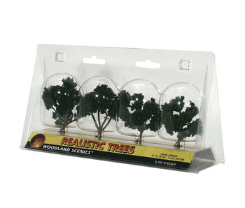 Woodland Scenics Ready - Dark Green (2-3 inches) (4/Pk) TR1505