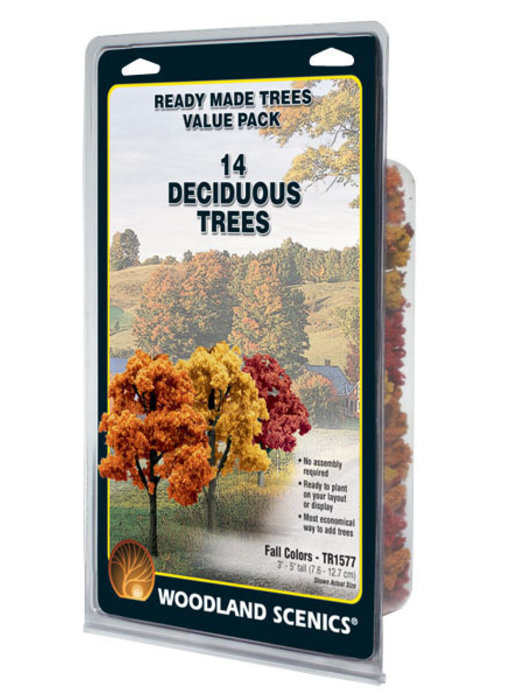 Woodland Scenics Ready - Fall Colors deciduous (3-5 inches) (14/Pk) TR1577