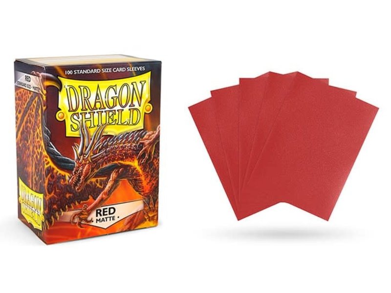 Dragon Shield Sleeves Matte Red(100)