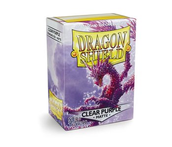 Dragon Shield Sleeves Matte Clear Purple(100)