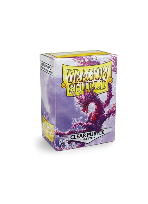 Dragon Shield Sleeves Matte Clear Purple(100)