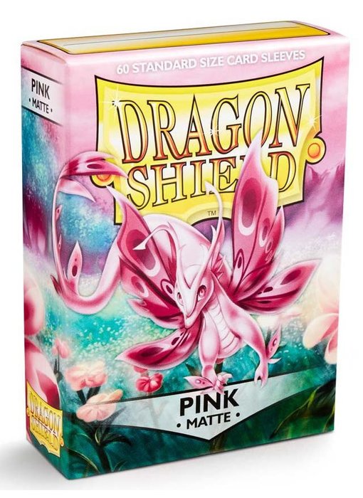 Dragon Shield Sleeves Matte Pink(60)