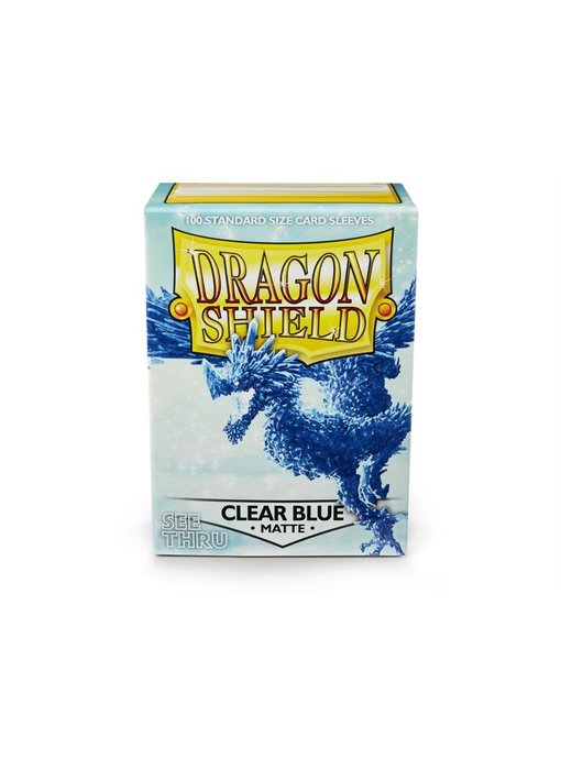 Dragon Shield Sleeves Matte Clear Blue (100)