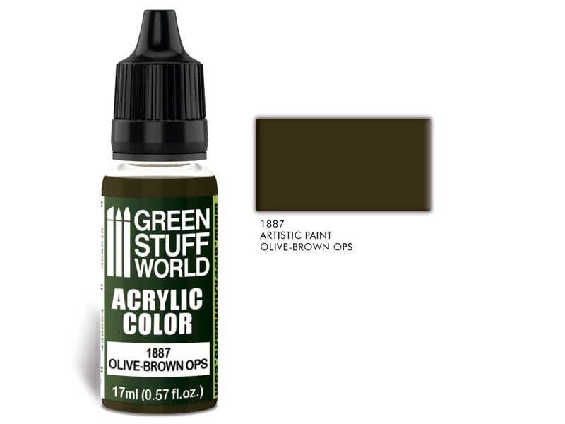 Green Stuff World GSW Acrylic Color OLIVE-BROWN OPS (1887)